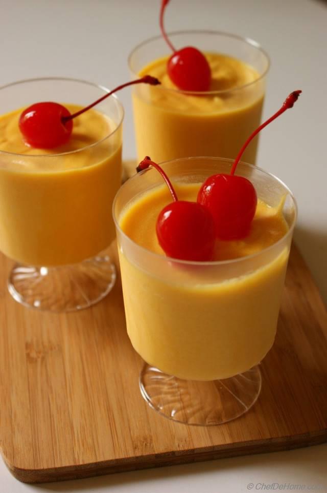 Delicious Mango Mousse Recipe | ChefDeHome.com