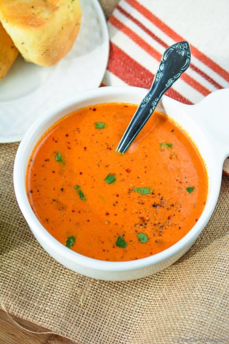 Creamy Tomato Soup Recipe | ChefDeHome.com